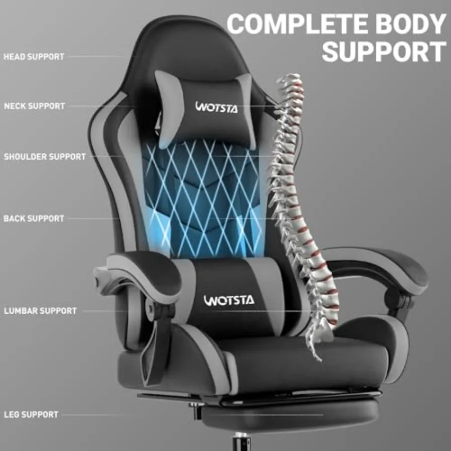 人間工学に基づいたデザインのゲーミングオフィスチェア。フット - Sofas のレビューと価格