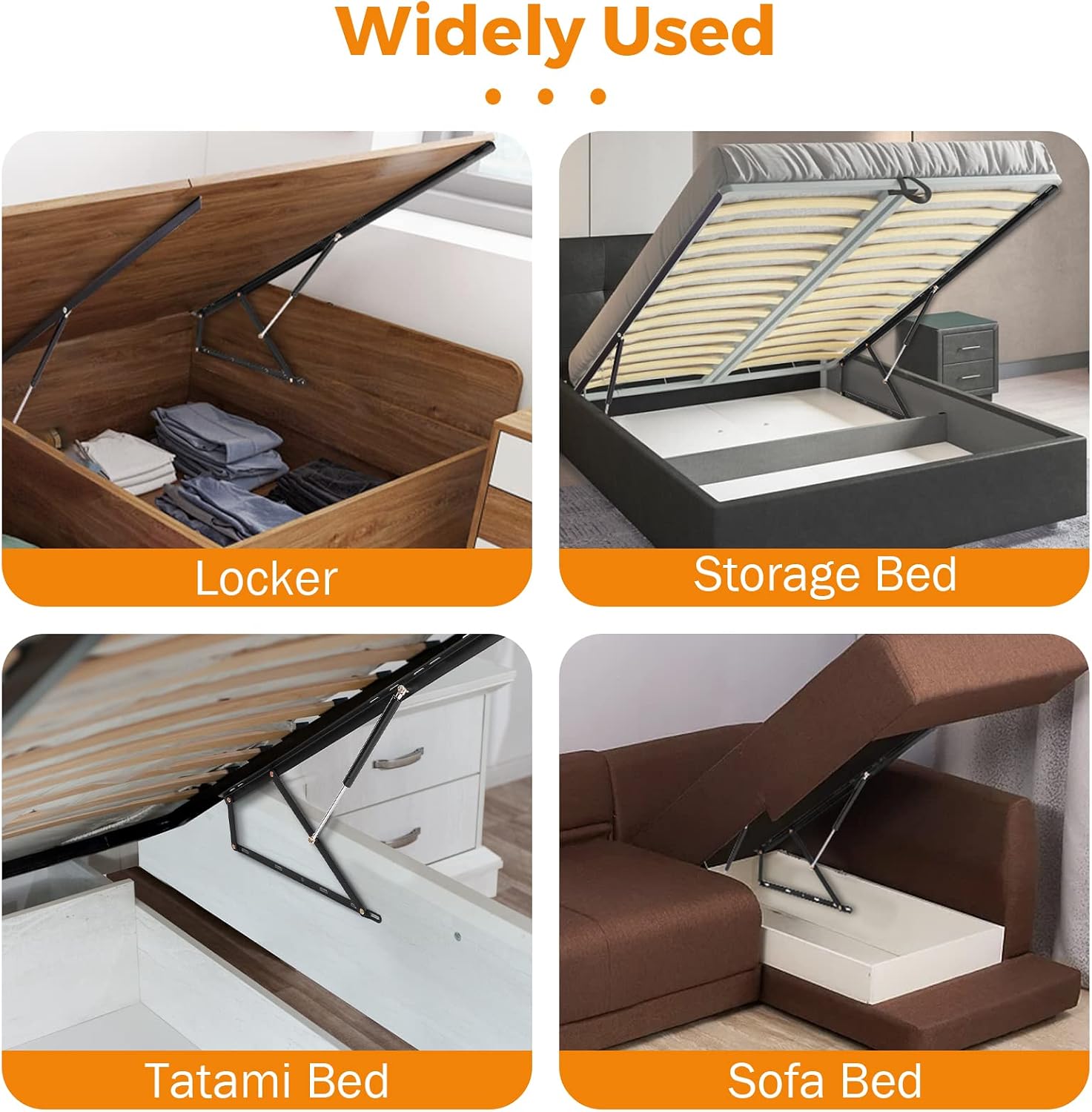 4.6フィートベッドリフト機構、耐荷重176-264ポンド  - Gas Lift Storage Bed Hydraulic のレビューと価格