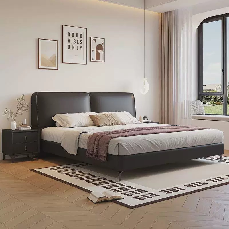 モダンな高級感あふれる木製寝室家具。柔らかい張地のベッド、キ - King Size Bed Frame With Storage Drawers のレビューと価格